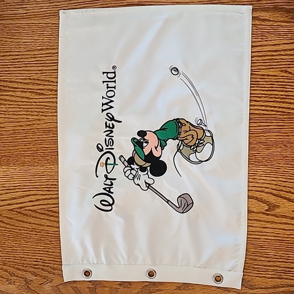 Disney Other - Walt Disney World White Golf Flag